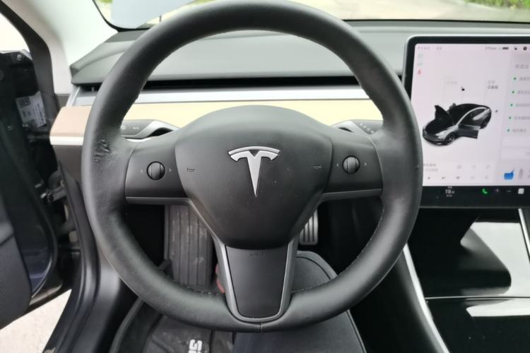 Used Tesla Model 3 2019 Performance High-Performance All-Wheel-Drive Version Steering Wheel