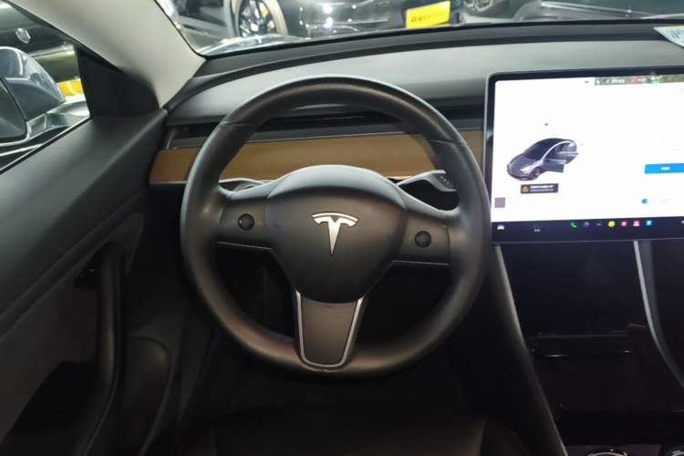 Used Tesla Model 3 2019 Long-Range All-Wheel-Drive Version Steering Wheel