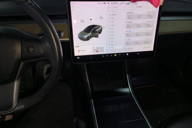 Used Tesla Model 3 2019 Long-Range Rear-Wheel-Drive Version Audio And AC Panel