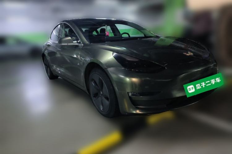 Used Tesla Model 3 2019 Long-Range Rear-Wheel-Drive Version Front Right 45 Deg