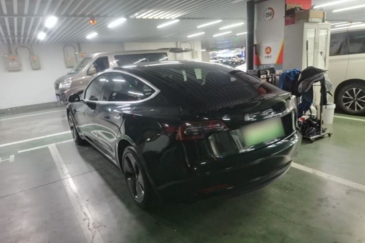 Used Tesla Model 3 2019 Standard Range Rear-Drive Upgraded Version Rear Left 45 Deg