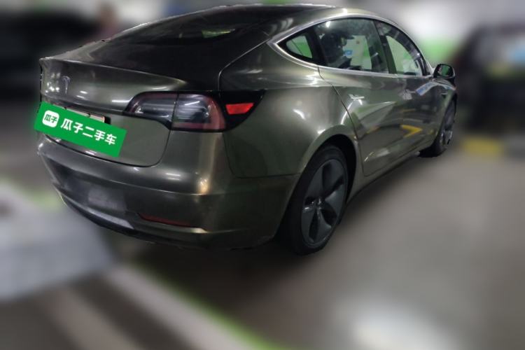 Used Tesla Model 3 2019 Long-Range Rear-Wheel-Drive Version Rear Right 45 Deg