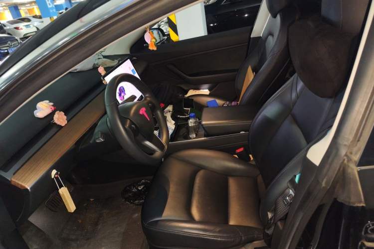Used Tesla Model 3 2019 Long-Range Rear-Wheel-Drive Version Left Front Seat
