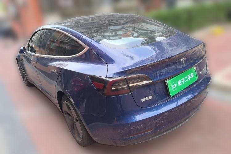 Used Tesla Model 3 2019 Standard Range Rear-Drive Upgraded Version Rear Left 45 Deg