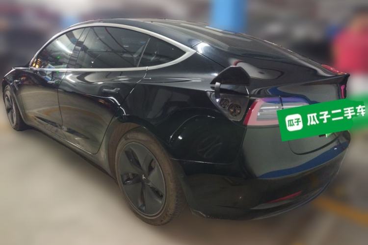 Used Tesla Model 3 2019 Long-Range Rear-Wheel-Drive Version Rear Left 45 Deg