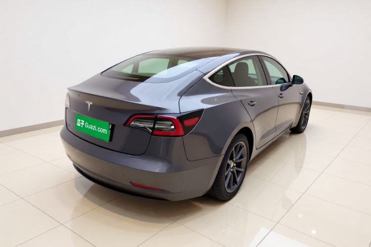 Used Tesla Model 3 2019 Standard Range Rear-Drive Upgraded Version Rear Right 45 Deg