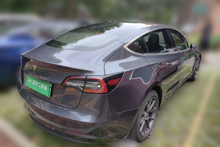 Used Tesla Model 3 2019 Standard Range Rear-Drive Upgraded Version Rear Right 45 Deg