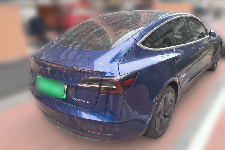Used Tesla Model 3 2019 Standard Range Rear-Drive Upgraded Version Rear Right 45 Deg