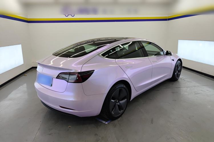 Used Tesla Model 3 2019 Standard Range Rear-Wheel Drive Upgraded Version (60 kWh) Rear Right 45 Deg
