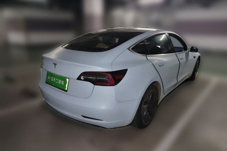 Used Tesla Model 3 2019 Standard Range Rear-Drive Upgraded Version Rear Right 45 Deg