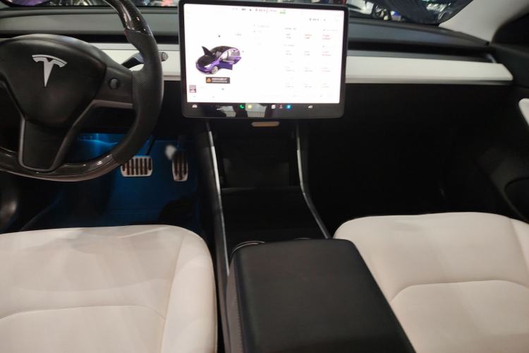 Used Tesla Model 3 2019 Long-Range All-Wheel-Drive Version Audio And AC Panel