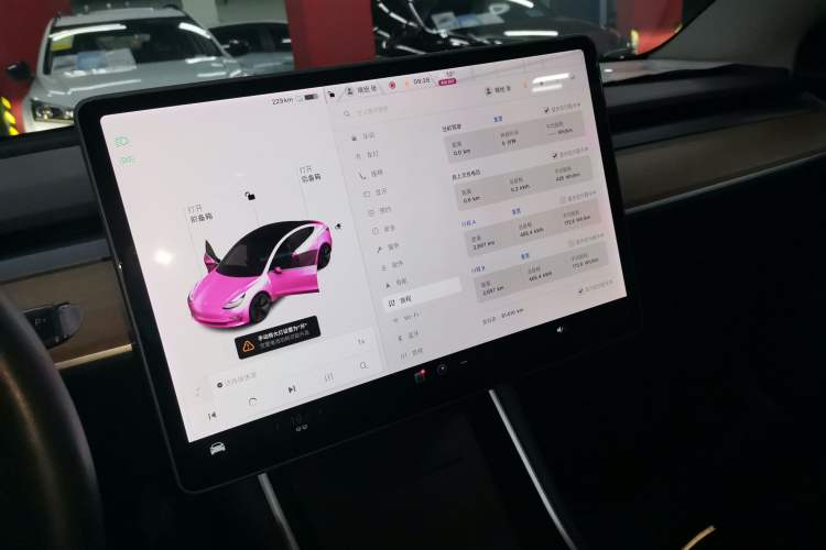 Used Tesla Model 3 2019 Standard Range Rear-Wheel Drive Upgraded Version (60 kWh) Audio And AC Panel