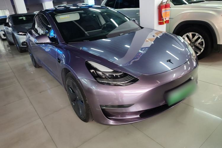Used Tesla Model 3 2019 Long-Range All-Wheel-Drive Version Front Right 45 Deg