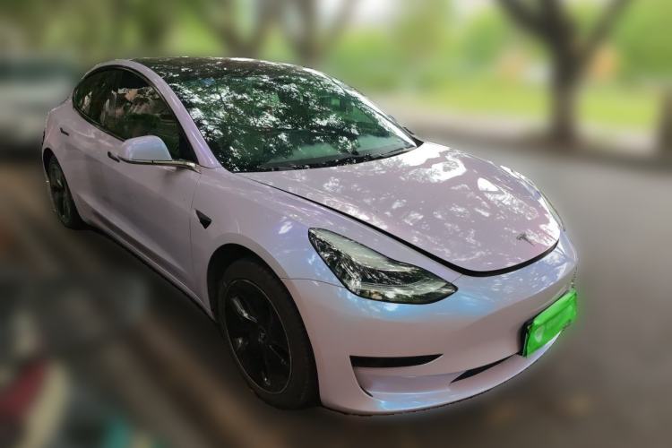 Used Tesla Model 3 2019 Long-Range Rear-Wheel-Drive Version Front Right 45 Deg
