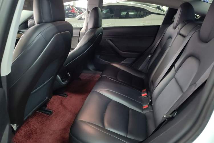 Used Tesla Model 3 2019 Long-Range All-Wheel-Drive Version Left Rear Seat