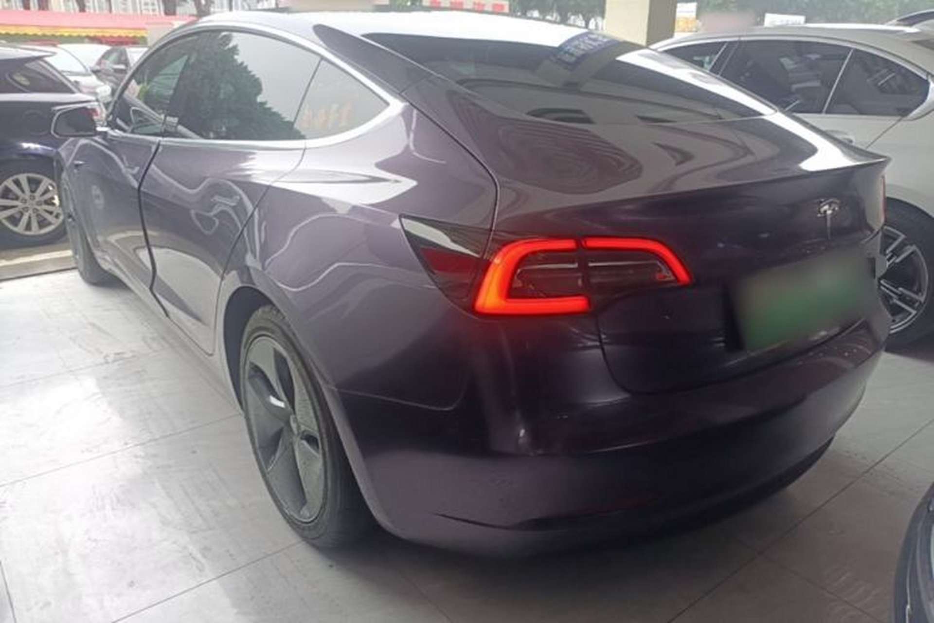 Used Tesla Model 3 2019 Standard Range Rear-Drive Upgraded Version Rear Left 45 Deg