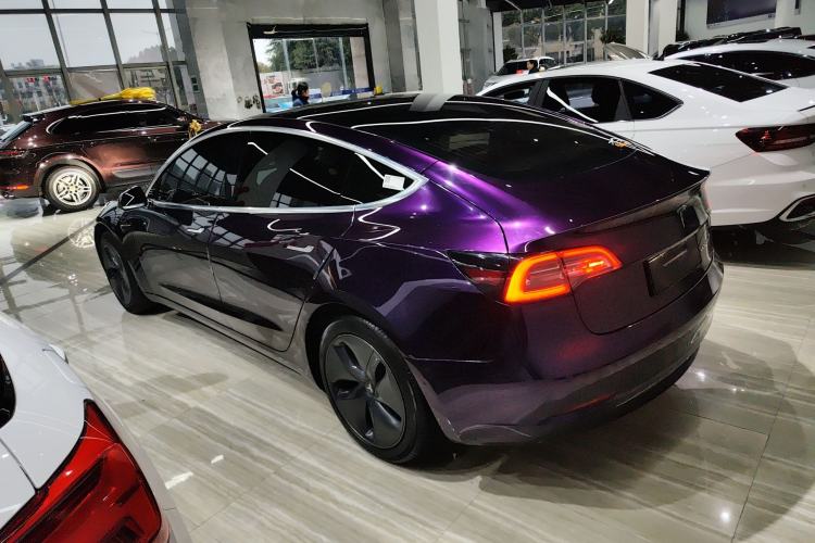 Used Tesla Model 3 2019 Standard Range Rear-Drive Upgraded Version Rear Left 45 Deg