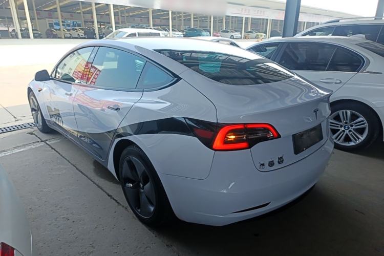 Used Tesla Model 3 2019 Long-Range Rear-Wheel-Drive Version Rear Left 45 Deg