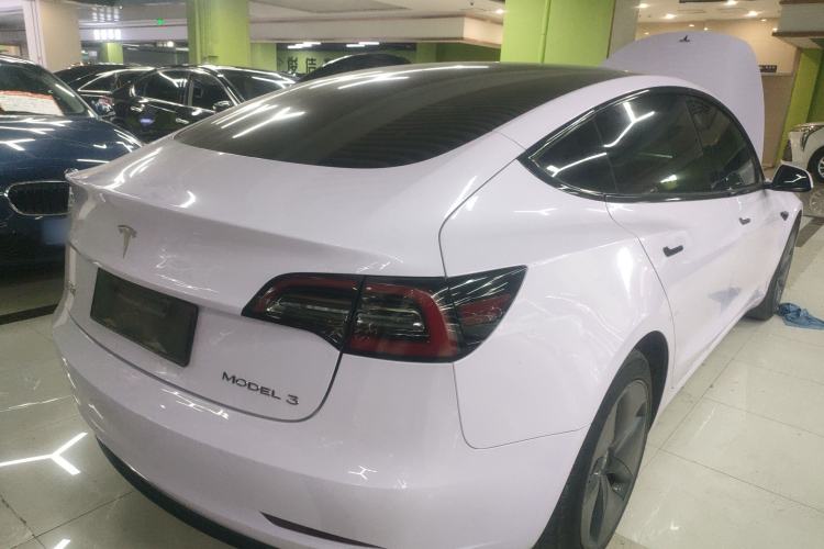 Used Tesla Model 3 2019 Standard Range Rear-Wheel Drive Upgraded Version (60 kWh) Rear Right 45 Deg