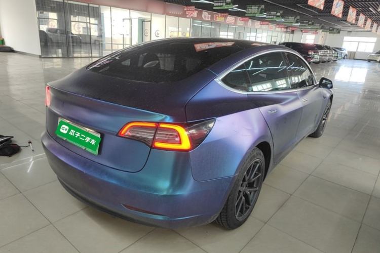 Used Tesla Model 3 2019 Standard Range Rear-Drive Upgraded Version Rear Right 45 Deg