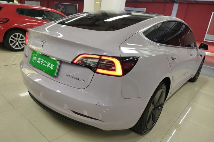 Used Tesla Model 3 2019 Standard Range Rear-Drive Upgraded Version Rear Right 45 Deg
