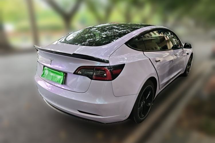 Used Tesla Model 3 2019 Long-Range Rear-Wheel-Drive Version Rear Right 45 Deg
