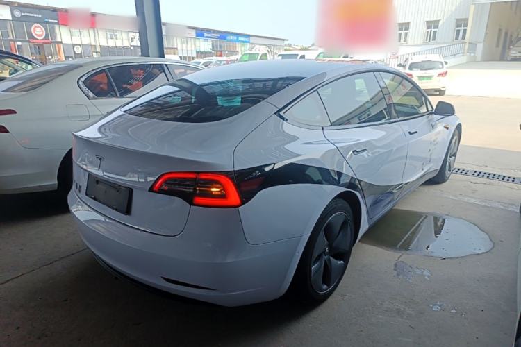 Used Tesla Model 3 2019 Long-Range Rear-Wheel-Drive Version Rear Right 45 Deg