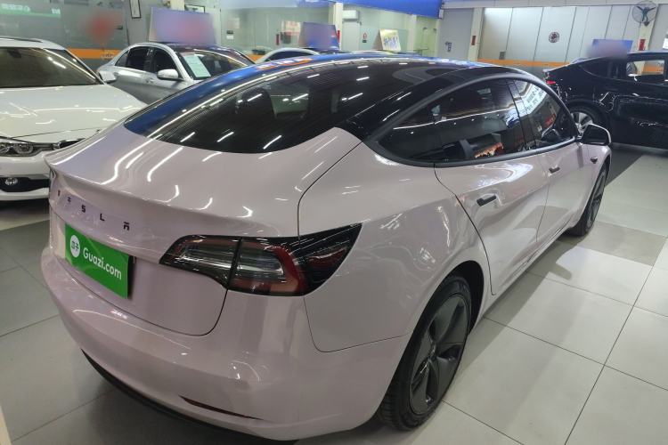 Used Tesla Model 3 2019 Standard Range Rear-Wheel Drive Upgraded Version (60 kWh) Rear Right 45 Deg