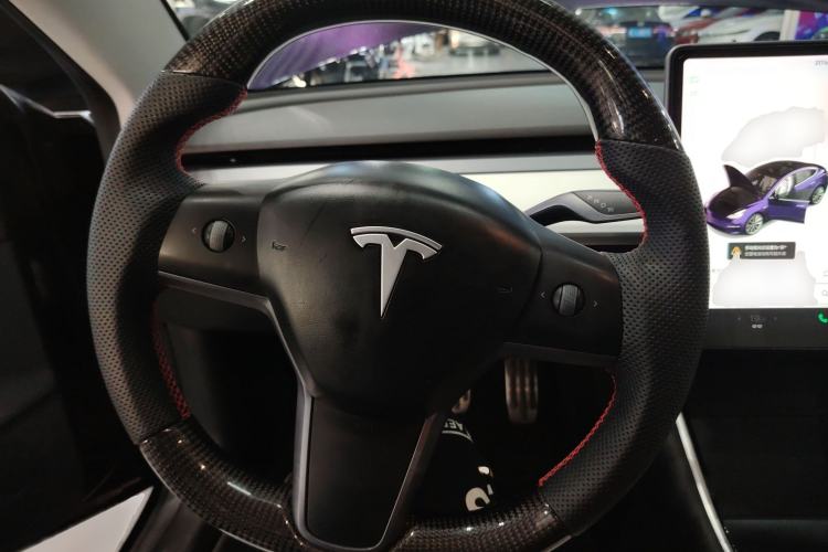 Used Tesla Model 3 2019 Long-Range All-Wheel-Drive Version Steering Wheel
