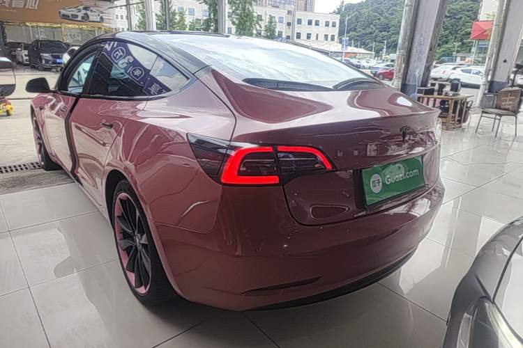Used Tesla Model 3 2019 Standard Range Rear-Drive Upgraded Version Rear Left 45 Deg