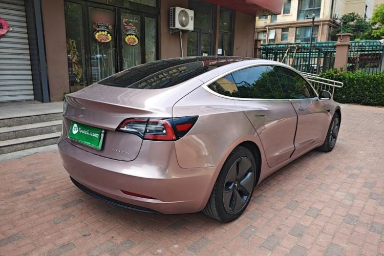 Used Tesla Model 3 2019 Long-Range All-Wheel-Drive Version Rear Right 45 Deg
