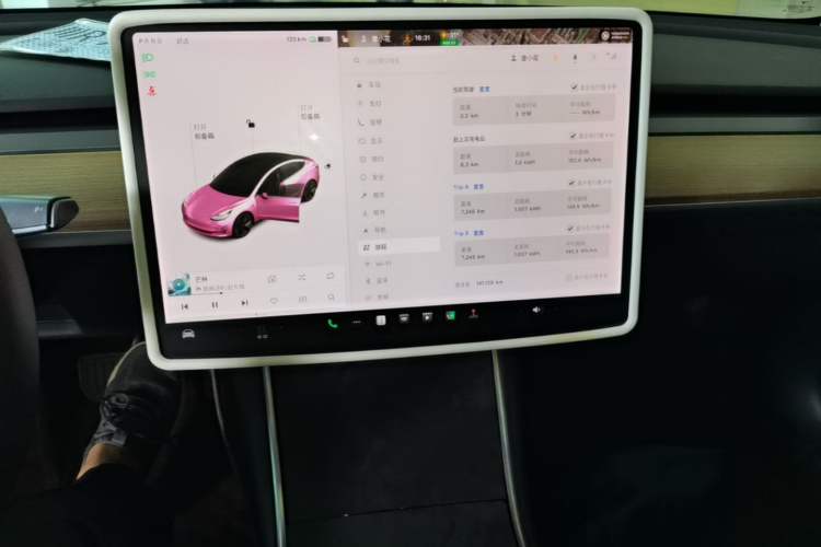 Used Tesla Model 3 2019 Standard Range Rear-Drive Upgraded Version Audio And AC Panel