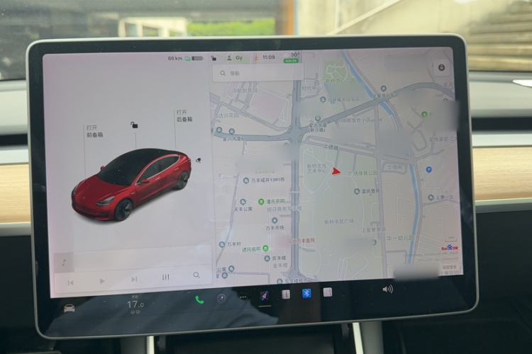 Used Tesla Model 3 2019 Standard Range Rear-Drive Upgraded Version Audio And AC Panel