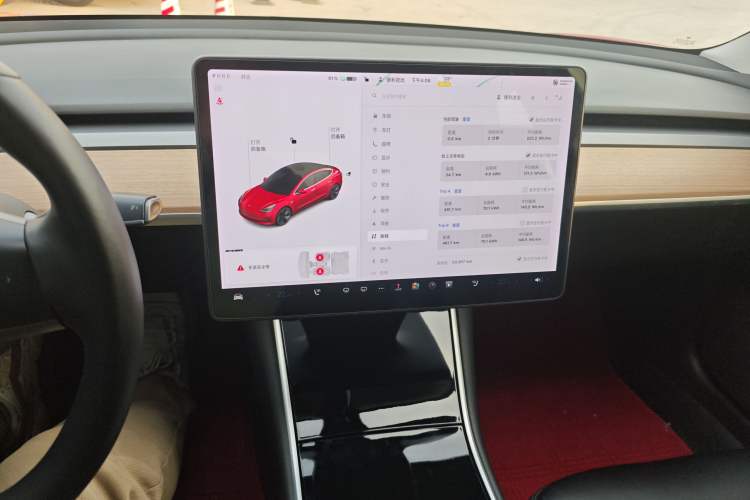 Used Tesla Model 3 2019 Standard Range Rear-Drive Upgraded Version Audio And AC Panel