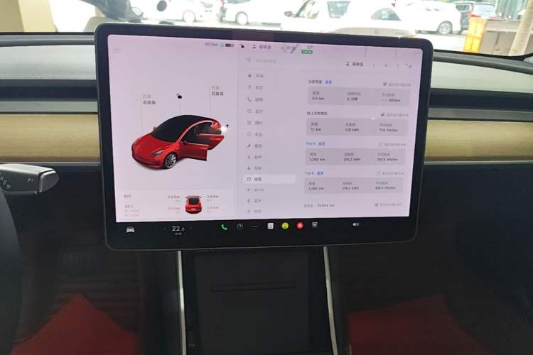 Used Tesla Model 3 2019 Standard Range Rear-Drive Upgraded Version Audio And AC Panel