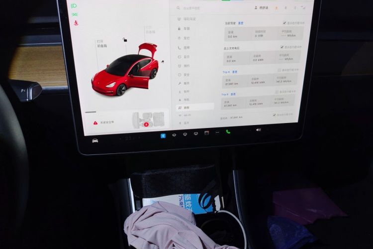 Used Tesla Model 3 2019 Standard Range Rear-Wheel Drive Upgraded Version (60 kWh) Audio And AC Panel