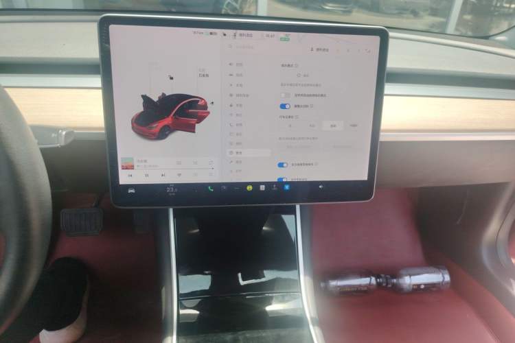 Used Tesla Model 3 2019 Standard Range Rear-Wheel Drive Upgraded Version (60 kWh) Audio And AC Panel