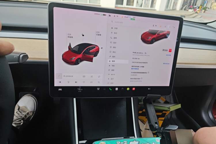 Used Tesla Model 3 2019 Standard Range Rear-Wheel Drive Upgraded Version (60 kWh) Audio And AC Panel