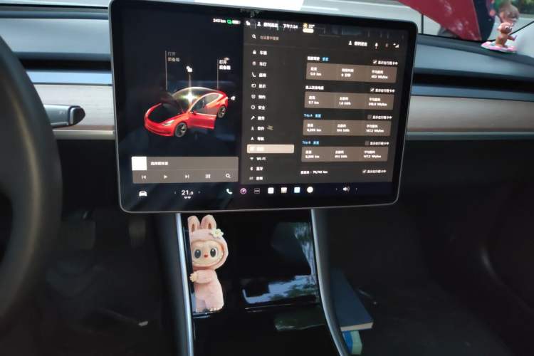 Used Tesla Model 3 2019 Standard Range Rear-Drive Upgraded Version Audio And AC Panel