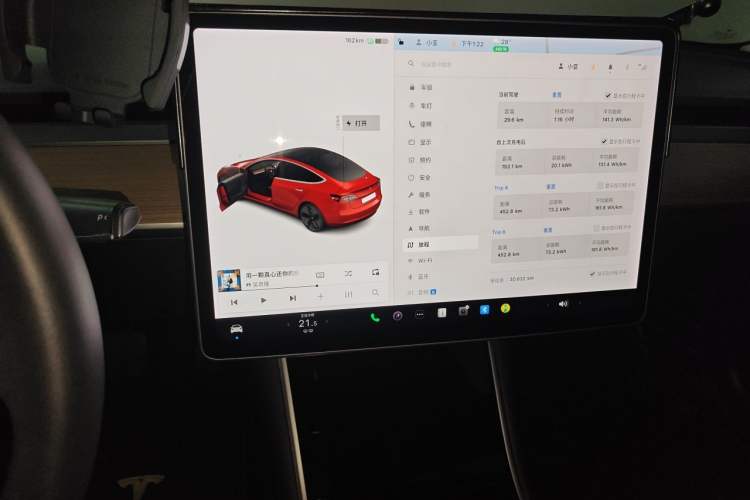 Used Tesla Model 3 2019 Standard Range Rear-Drive Upgraded Version Audio And AC Panel