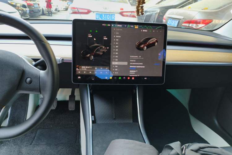 Used Tesla Model 3 2019 Standard Range Rear-Drive Upgraded Version Audio And AC Panel