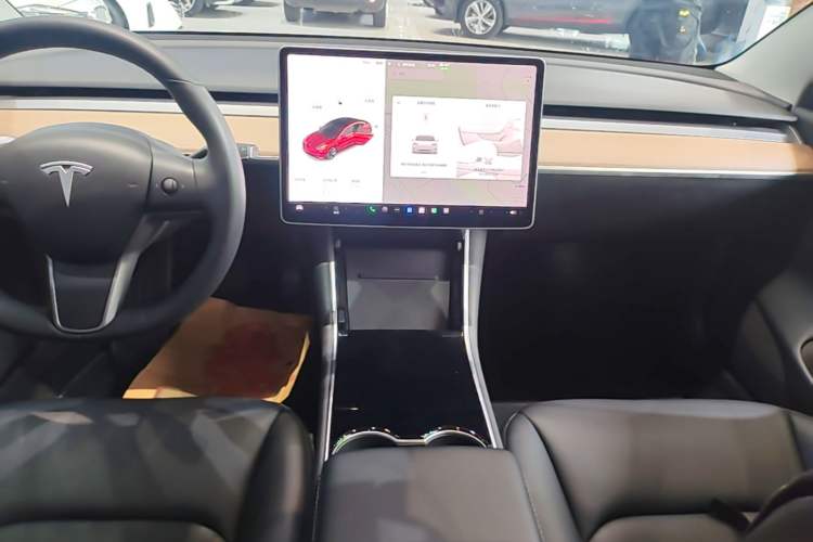 Used Tesla Model 3 2019 Long-Range All-Wheel-Drive Version Audio And AC Panel