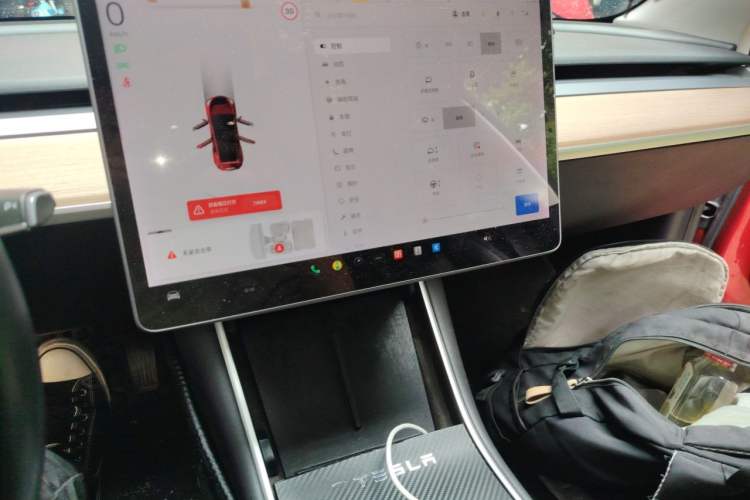 Used Tesla Model 3 2019 Long-Range All-Wheel-Drive Version Audio And AC Panel