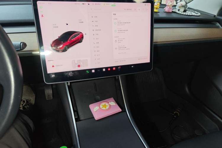 Used Tesla Model 3 2019 Long-Range All-Wheel-Drive Version Audio And AC Panel