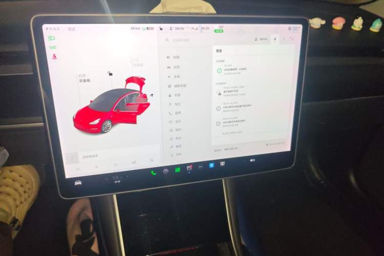 Used Tesla Model 3 2019 Standard Range Rear-Drive Upgraded Version Audio And AC Panel