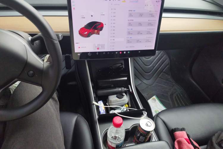 Used Tesla Model 3 2019 Long-Range Rear-Wheel-Drive Version Audio And AC Panel