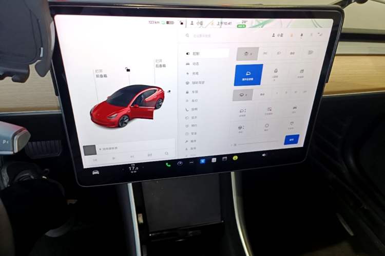 Used Tesla Model 3 2019 Standard Range Rear-Drive Upgraded Version Audio And AC Panel