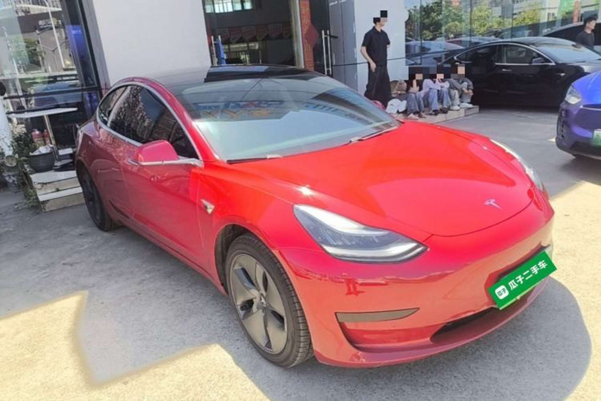 Used Tesla Model 3 2019 Standard Range Rear-Drive Upgraded Version Front Right 45 Deg