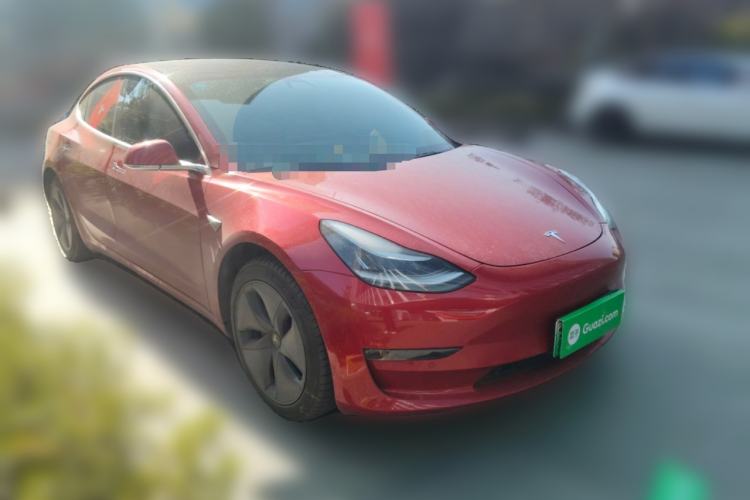 Used Tesla Model 3 2019 Long-Range Rear-Wheel-Drive Version Front Right 45 Deg