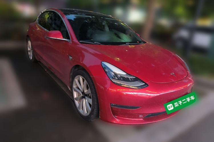 Used Tesla Model 3 2019 Long-Range Rear-Wheel-Drive Version Front Right 45 Deg